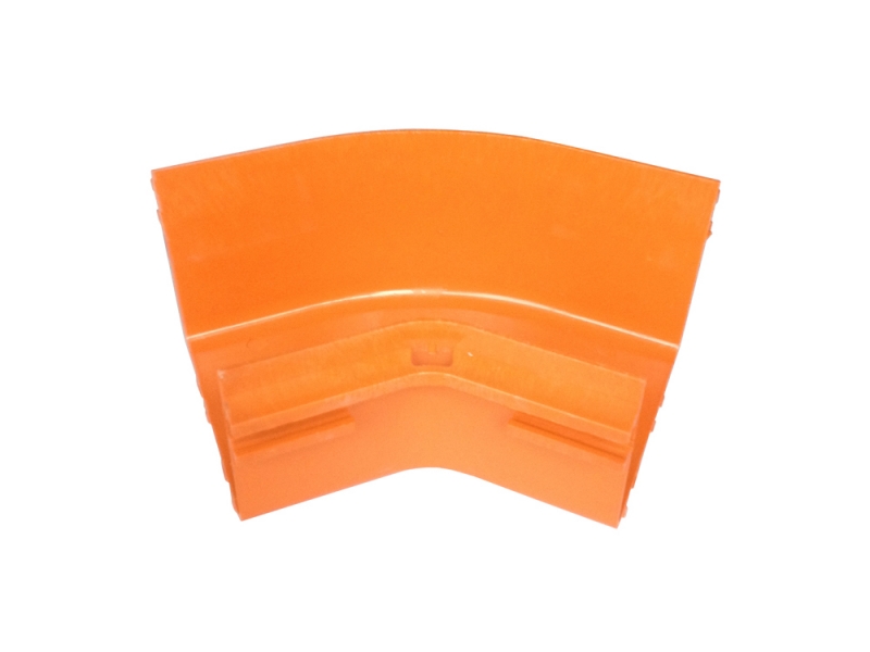 尾纖槽45度水平彎通（橙色）
