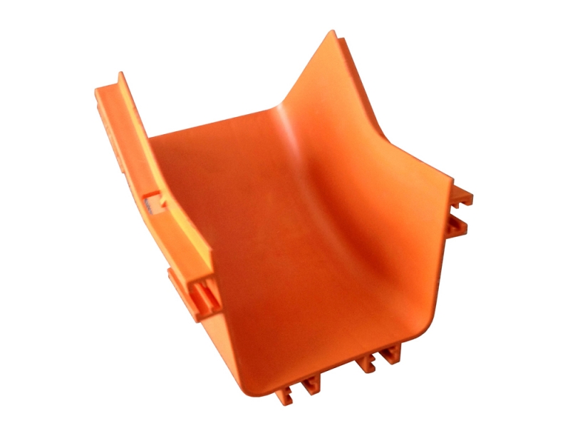 尾纖槽45度垂直下彎（橙色）